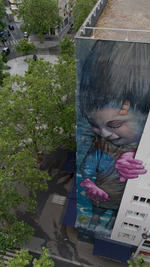 Group checking the live leaderboard near Metro Nationale on a City Hunt Paris