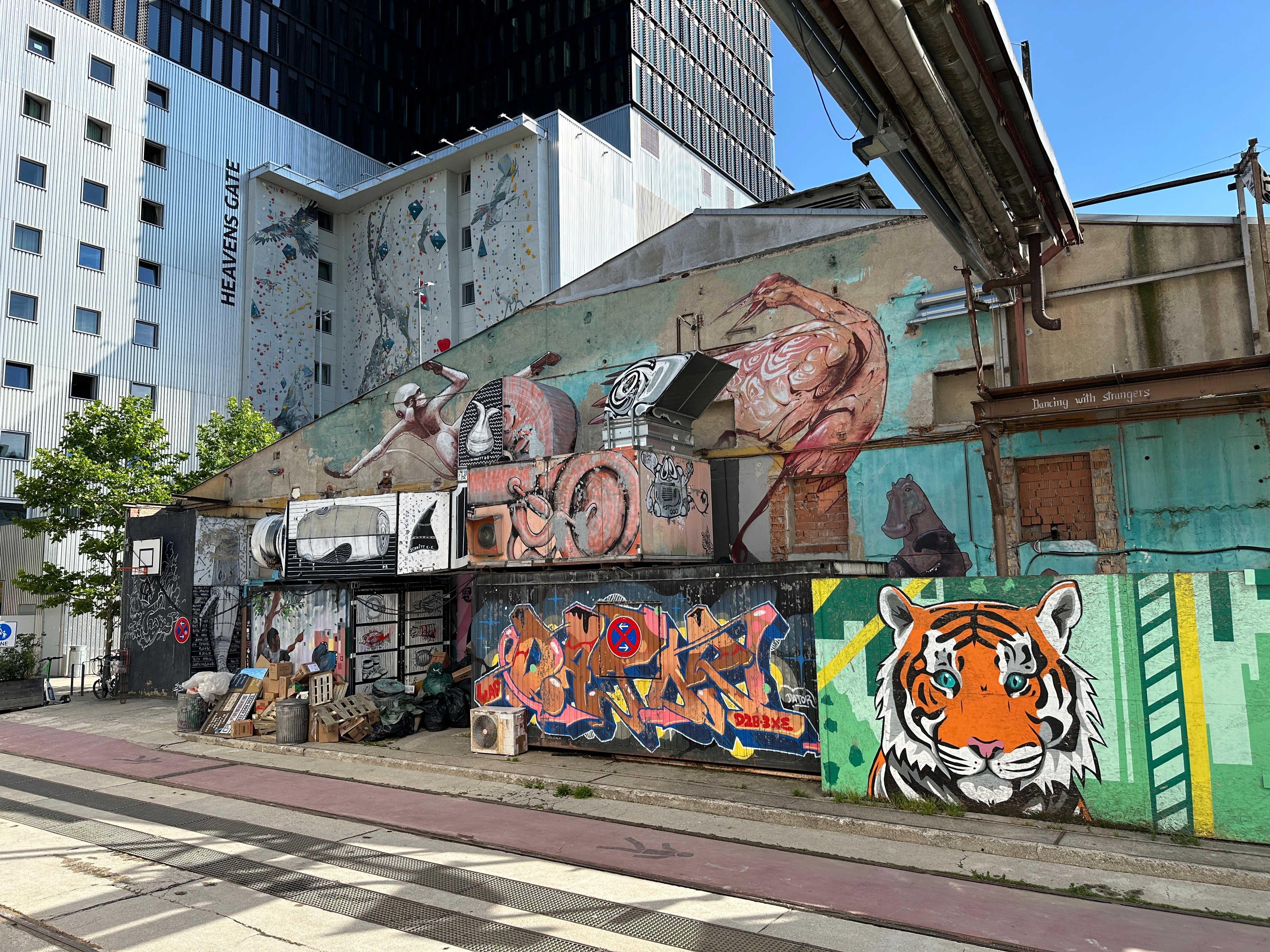 Class Trip Munich Street Art Tour — students answering prompts on their own devices