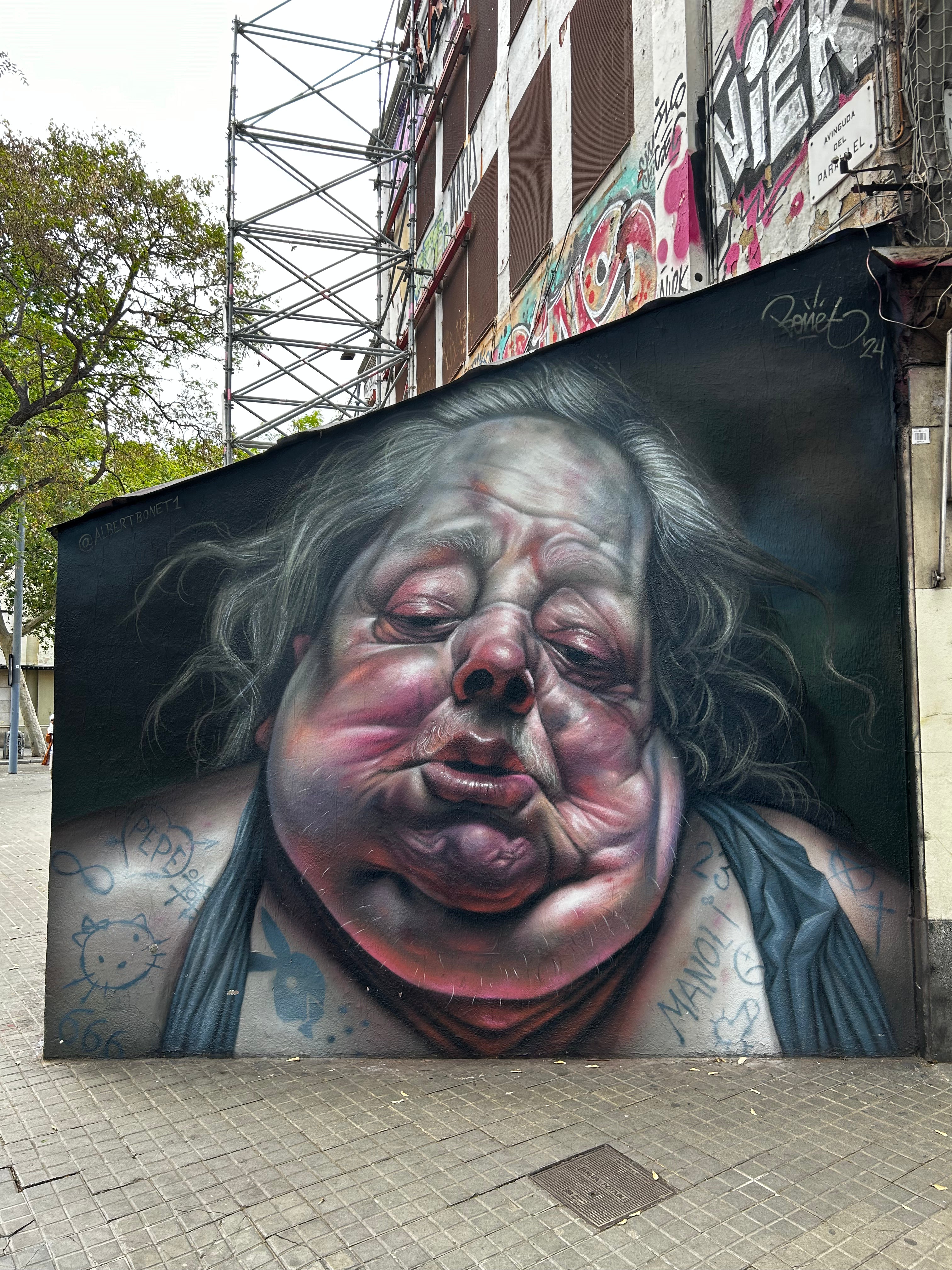 Class Trip Barcelona Street Art Tour — students answering prompts on their own devices