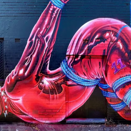 Melbourne Team Building Street Art Walk — team navigating Fitzroy laneways near Rose Street