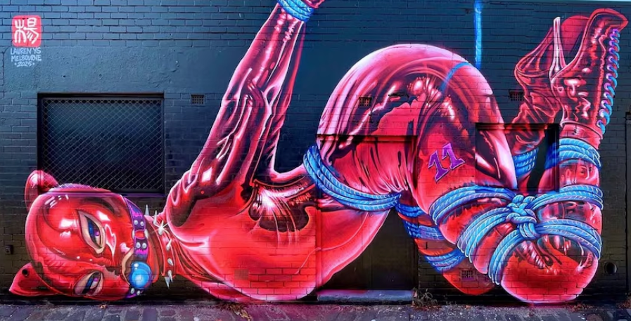 Melbourne Team Building Street Art Walk — team navigating Fitzroy laneways near Rose Street