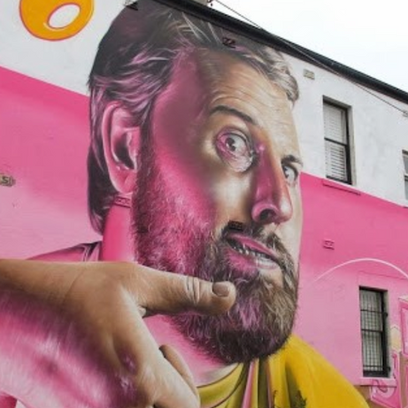 Melbourne Team Building Street Art Walk — international team exploring urban textures in Fitzroy