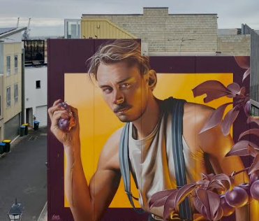 Adelaide Team Building Street Art Walk — international team discovering textures off Hindley Street