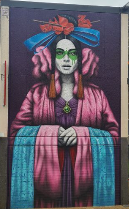 Class Trip Melbourne Street Art Tour — students answering prompts on their own devices