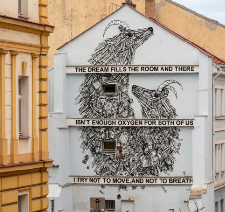 Class Trip Prague Street Art Tour — small teams exploring Holešovice with the app