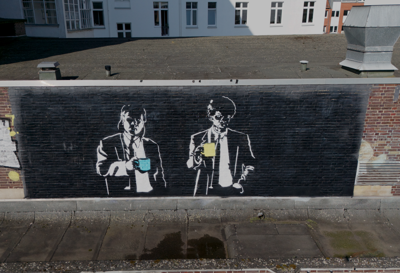 Close-up of layered posters near Glocksee on the Street Art Tour Hanover route