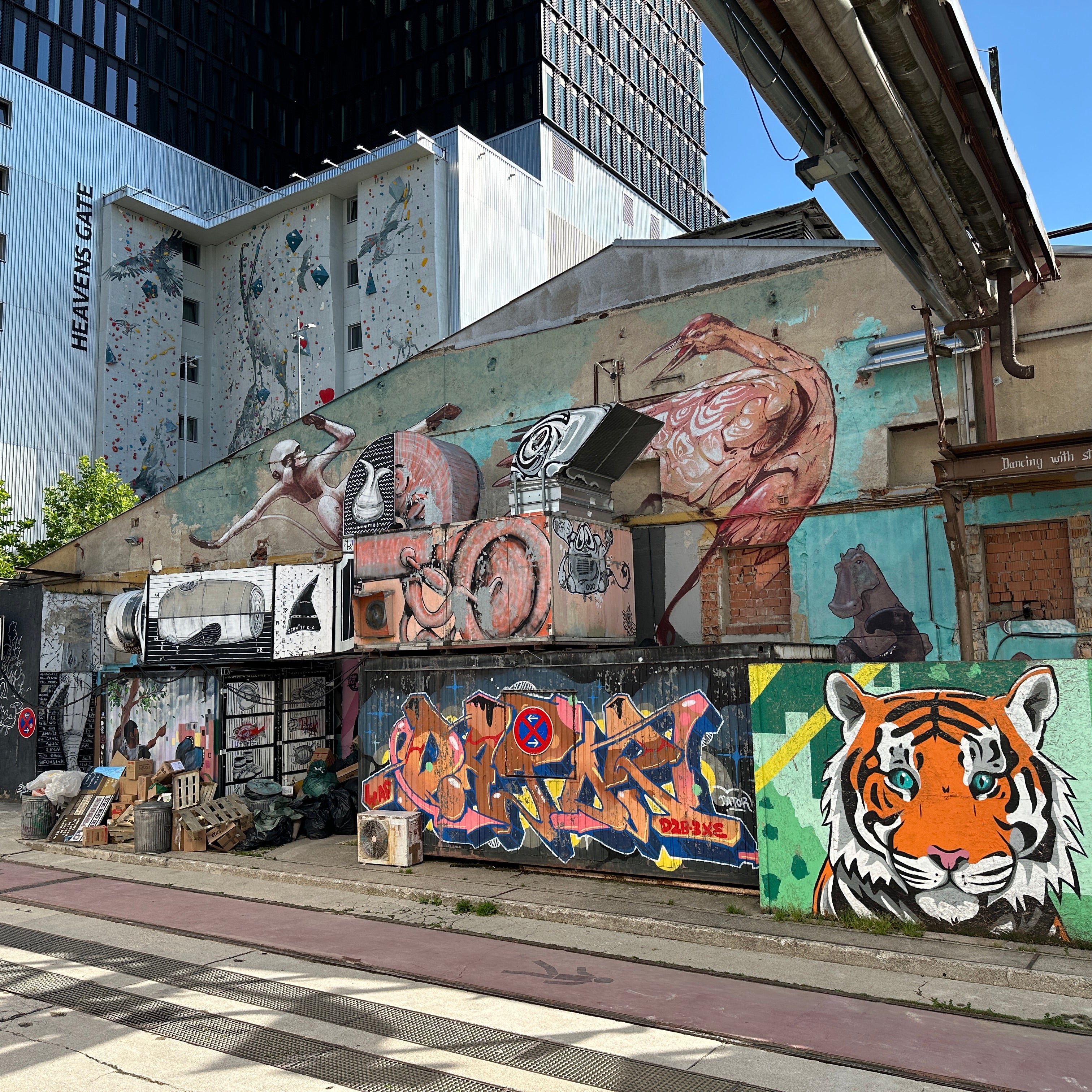 Class Trip Munich Street Art Tour — students answering prompts on their own devices