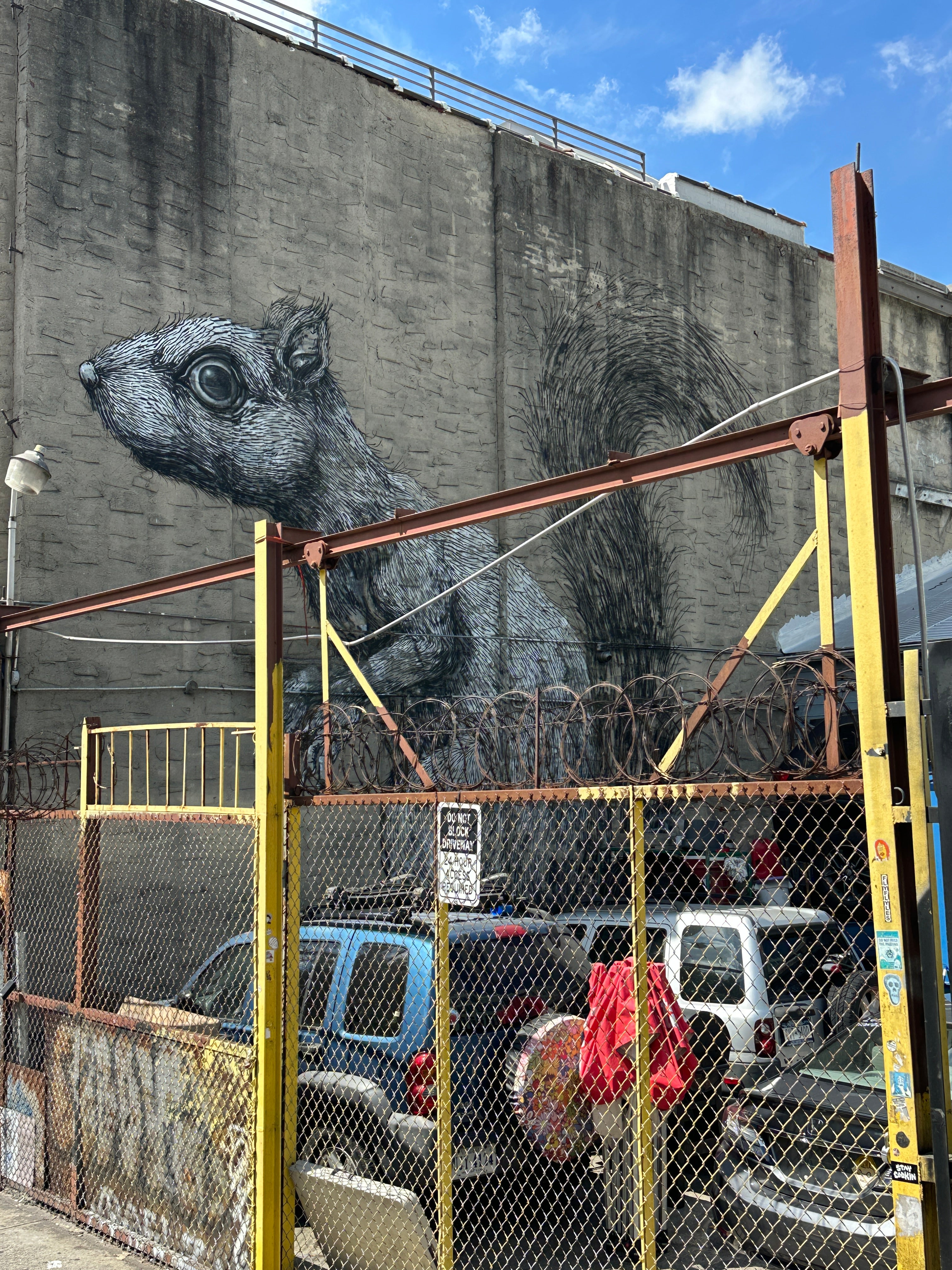 Friends exploring murals in Williamsburg on the Street Art Tour New York